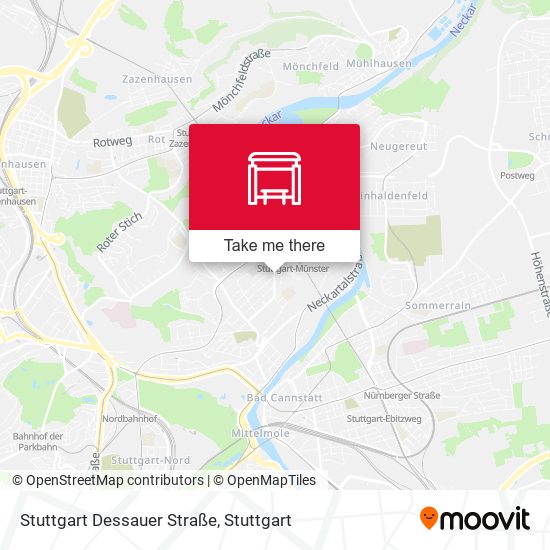 Карта Stuttgart Dessauer Straße