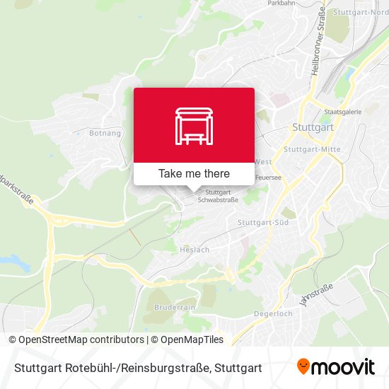 Stuttgart Rotebühl- / Reinsburgstraße map