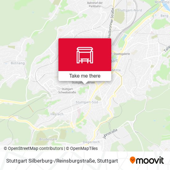 Карта Stuttgart Silberburg- / Reinsburgstraße