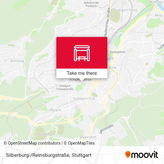 Карта Silberburg-/Reinsburgstraße