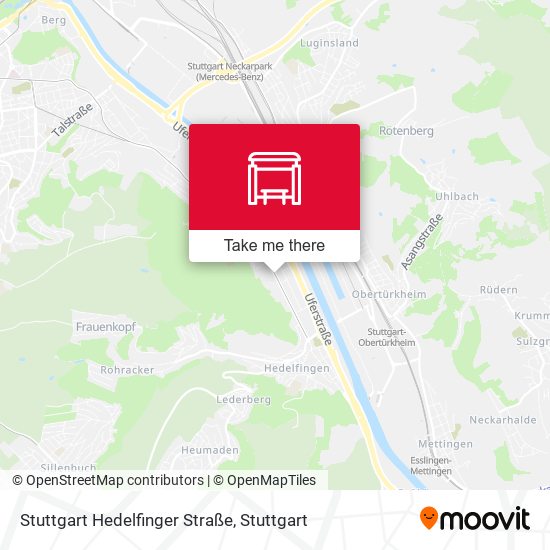 Stuttgart Hedelfinger Straße map