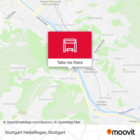 Карта Stuttgart Hedelfingen