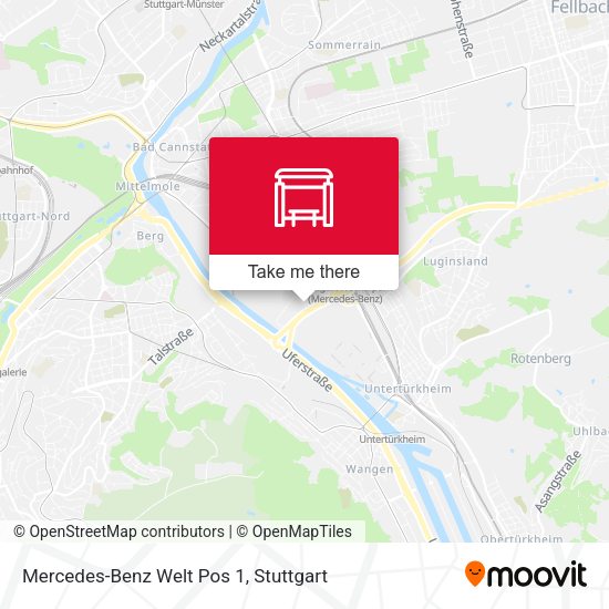 Mercedes-Benz Welt Pos 1 map