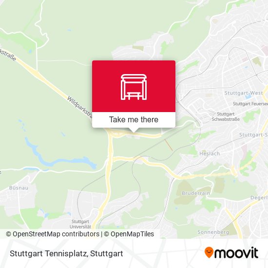 Stuttgart Tennisplatz map