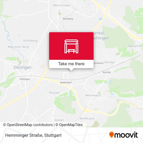 Карта Hemminger Straße