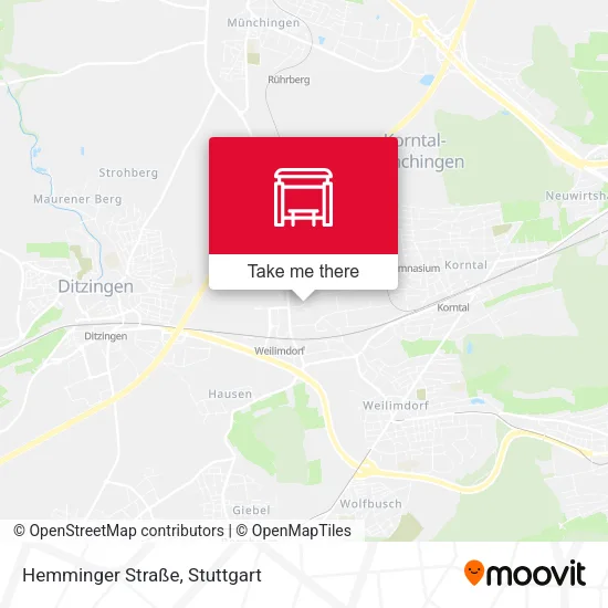 Карта Hemminger Straße