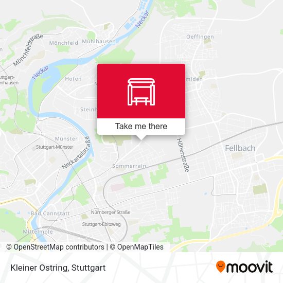 Kleiner Ostring map
