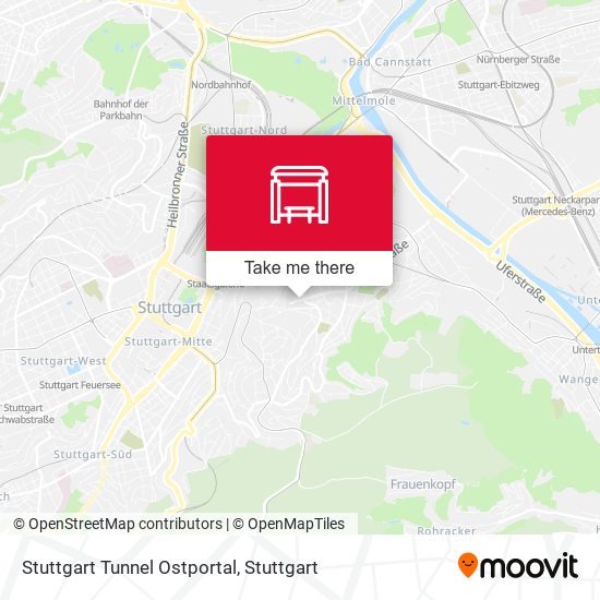 Stuttgart Tunnel Ostportal map