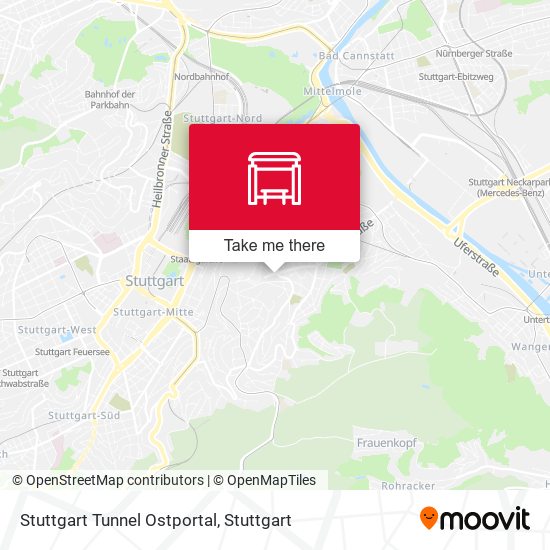 Карта Stuttgart Tunnel Ostportal