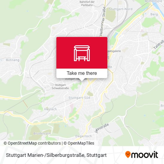 Карта Stuttgart Marien- / Silberburgstraße