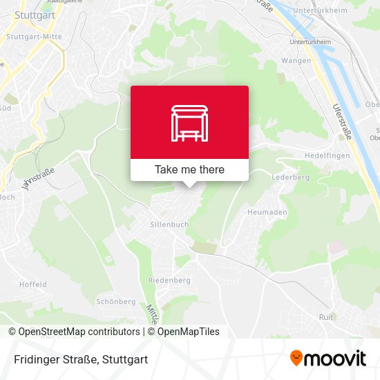 Карта Fridinger Straße