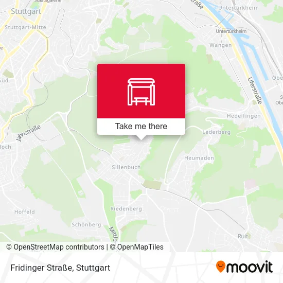 Карта Fridinger Straße