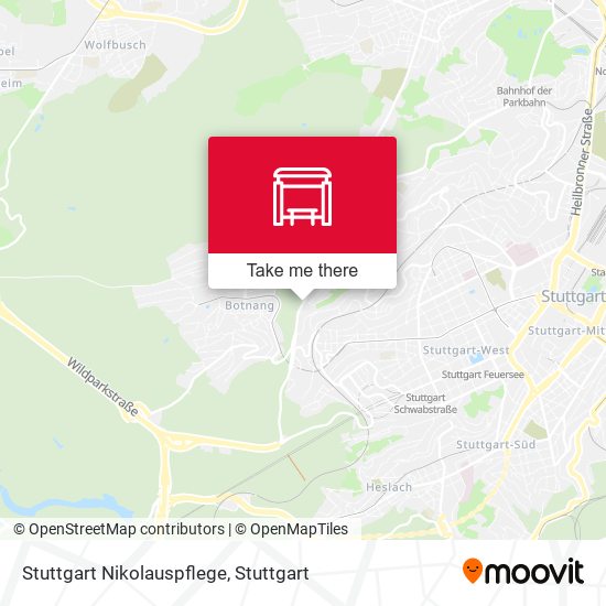 Stuttgart Nikolauspflege map