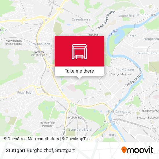 Stuttgart Burgholzhof map