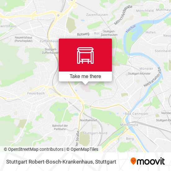 Stuttgart Robert-Bosch-Krankenhaus map