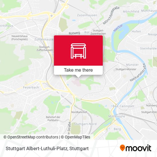 Stuttgart Albert-Luthuli-Platz map