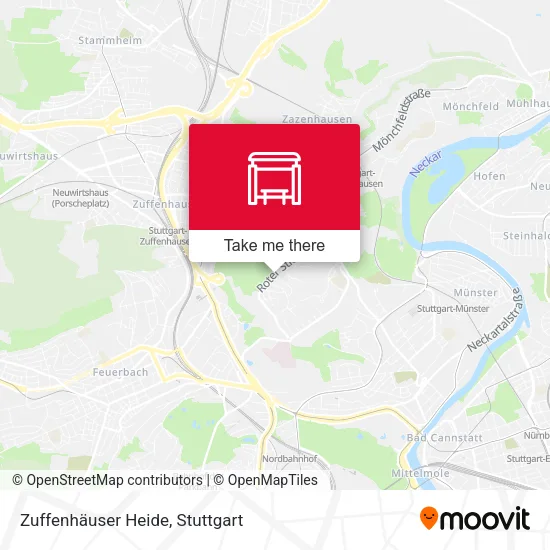 Zuffenhäuser Heide map