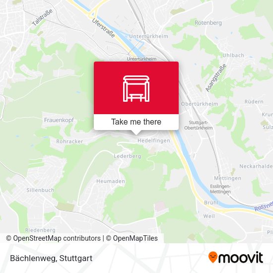 Bächlenweg map