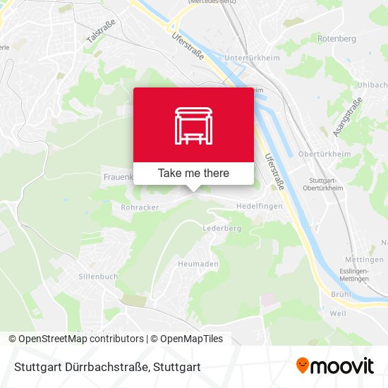 Карта Stuttgart Dürrbachstraße