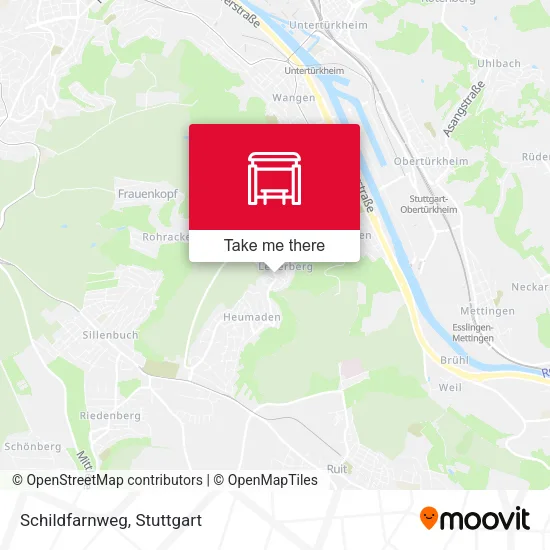 Карта Schildfarnweg