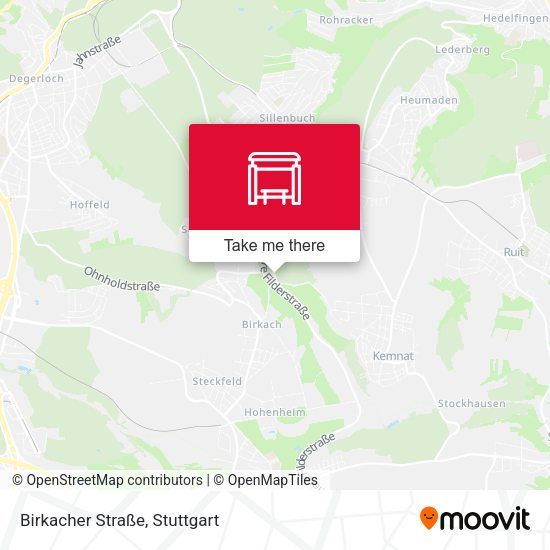 Birkacher Straße map