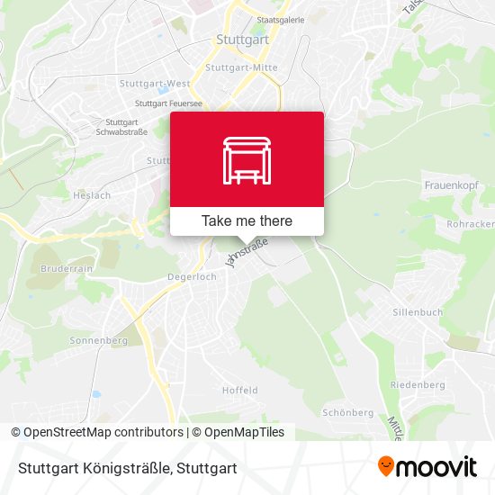 Карта Stuttgart Königsträßle