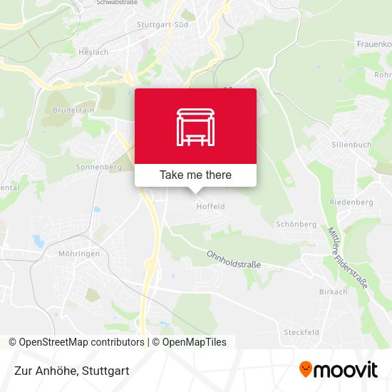 Zur Anhöhe map
