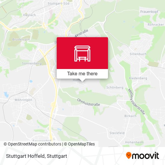 Stuttgart Hoffeld map