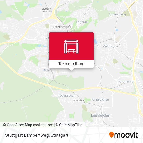 Stuttgart Lambertweg map