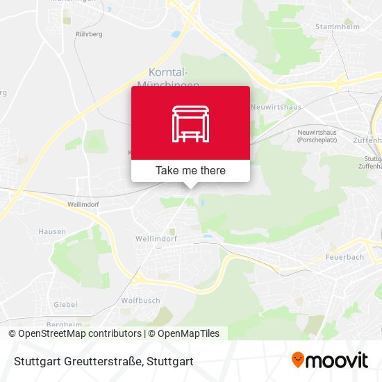 Stuttgart Greutterstraße map