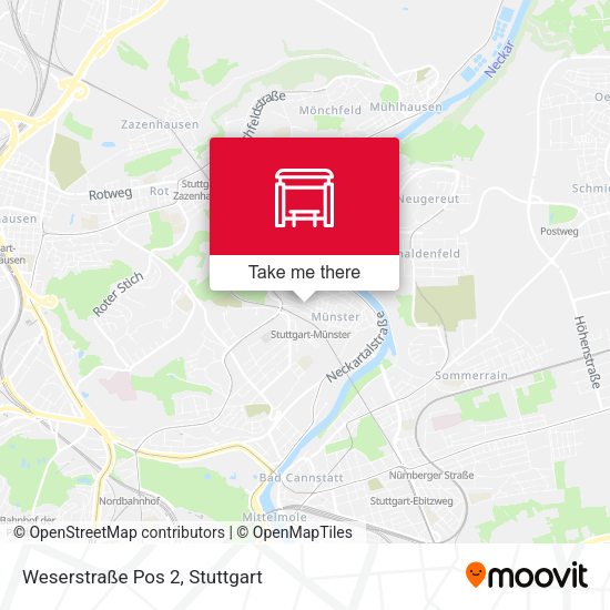 Карта Weserstraße Pos 2