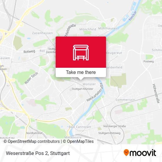 Карта Weserstraße Pos 2