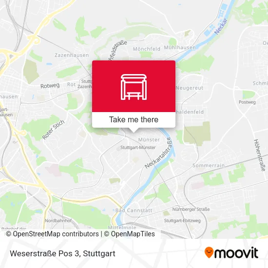 Карта Weserstraße Pos 3