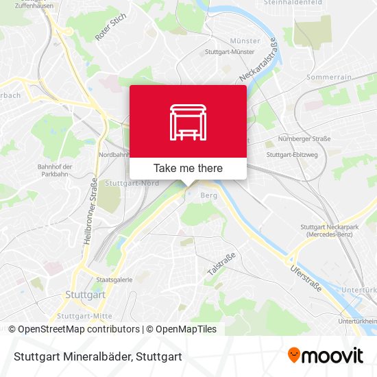 Stuttgart Mineralbäder map