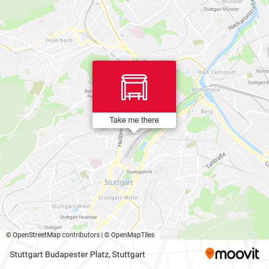 Карта Stuttgart Budapester Platz