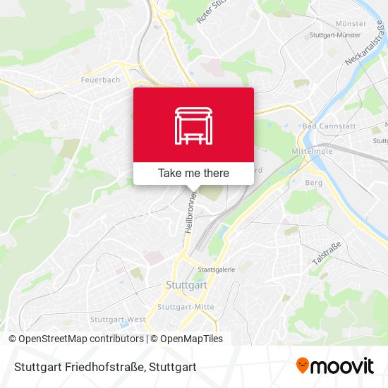 Stuttgart Friedhofstraße map