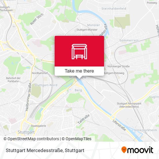 Карта Stuttgart Mercedesstraße