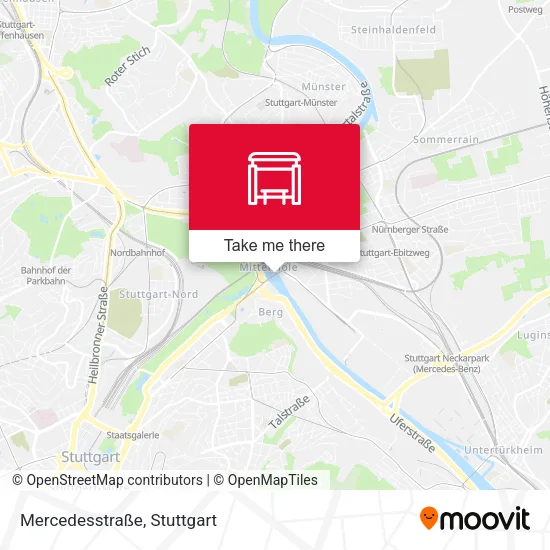 Карта Mercedesstraße