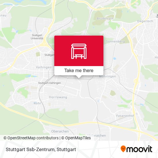 Stuttgart Ssb-Zentrum map