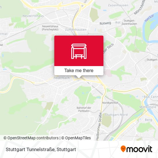 Карта Stuttgart Tunnelstraße