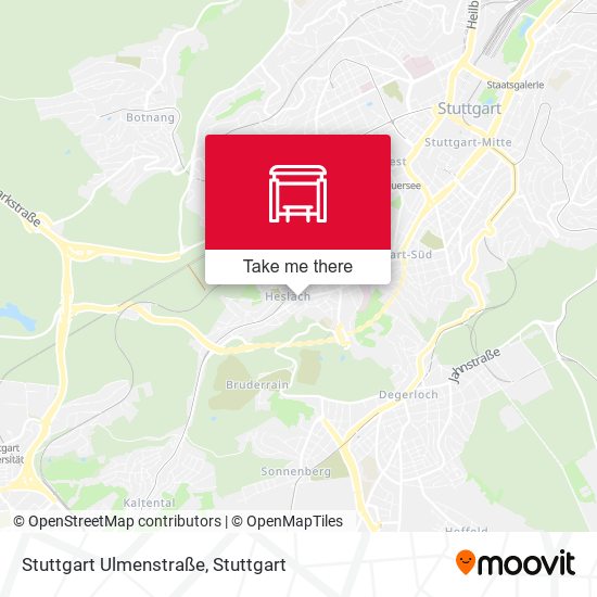 Stuttgart Ulmenstraße map