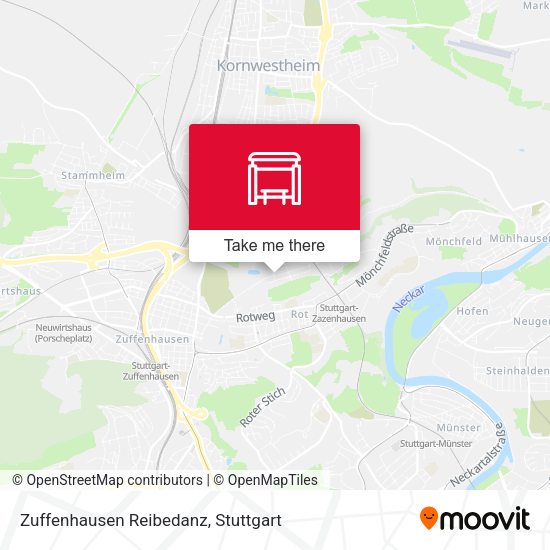 Zuffenhausen Reibedanz map