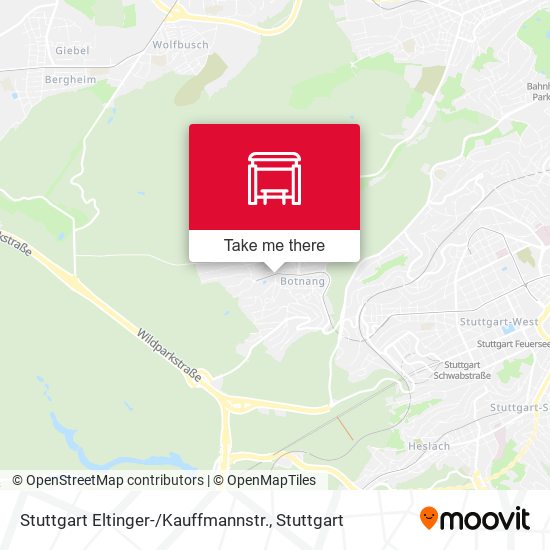 Stuttgart Eltinger- / Kauffmannstr. map