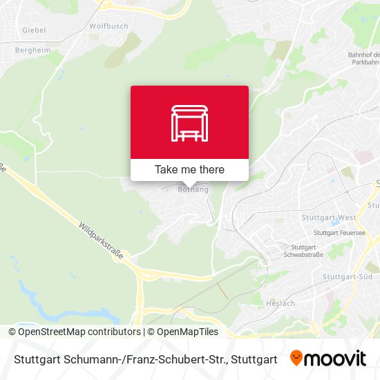 Карта Stuttgart Schumann- / Franz-Schubert-Str.