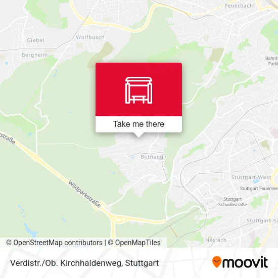 Карта Verdistr./Ob. Kirchhaldenweg