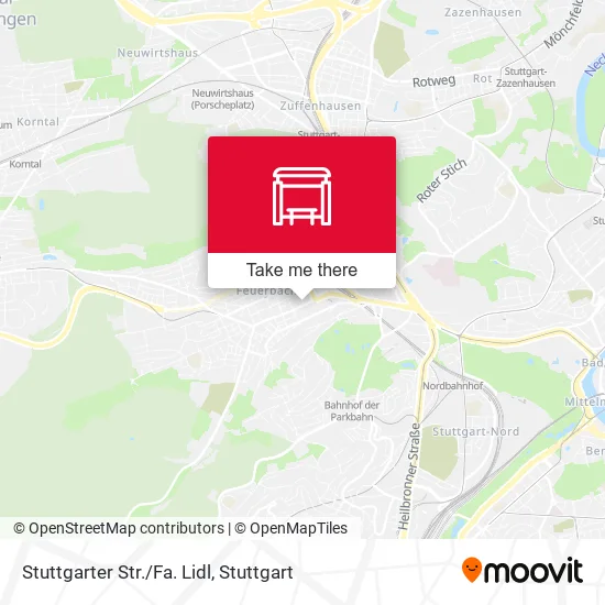 Карта Stuttgarter Str./Fa. Lidl