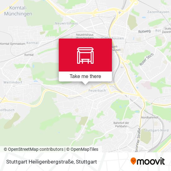 Карта Stuttgart Heiligenbergstraße
