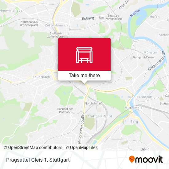 Карта Pragsattel Gleis 1