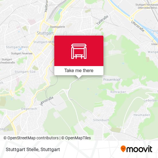 Карта Stuttgart Stelle