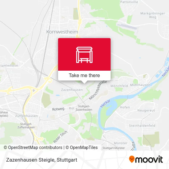 Карта Zazenhausen Steigle